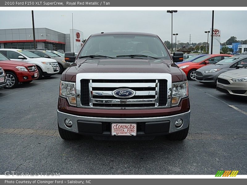 Royal Red Metallic / Tan 2010 Ford F150 XLT SuperCrew