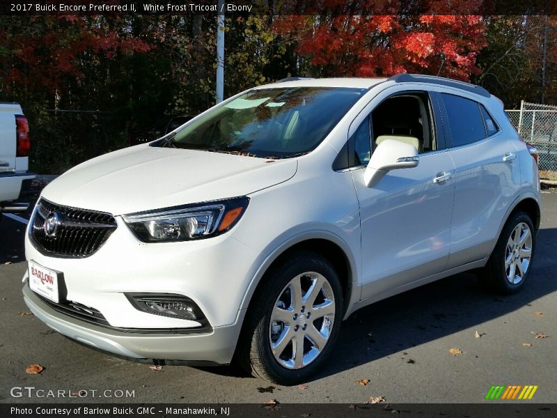 White Frost Tricoat / Ebony 2017 Buick Encore Preferred II