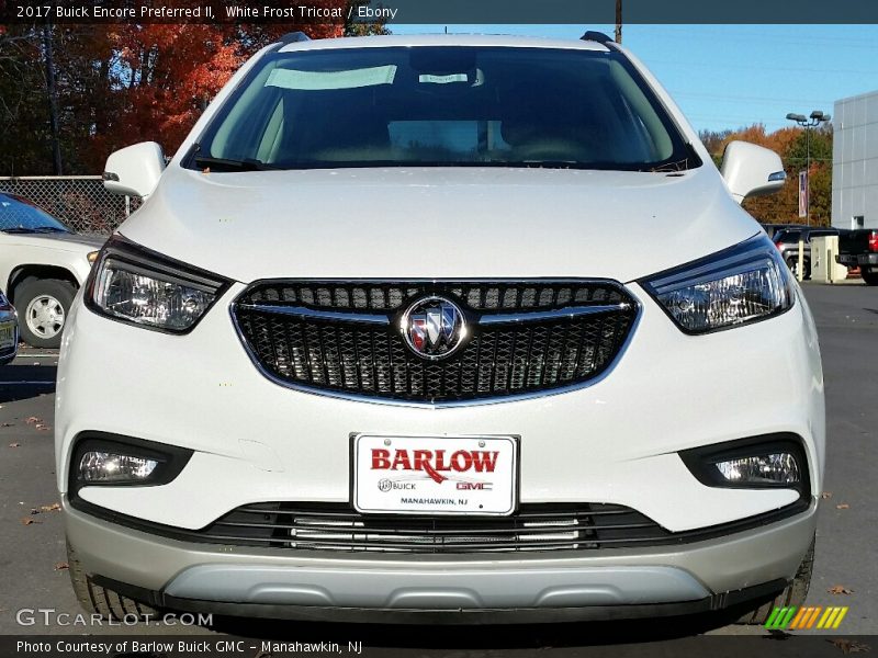 White Frost Tricoat / Ebony 2017 Buick Encore Preferred II