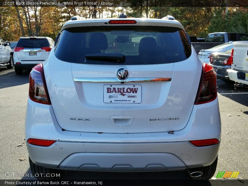 White Frost Tricoat / Ebony 2017 Buick Encore Preferred II