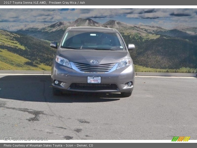 Predawn Gray Mica / Ash 2017 Toyota Sienna XLE AWD
