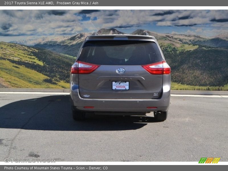 Predawn Gray Mica / Ash 2017 Toyota Sienna XLE AWD