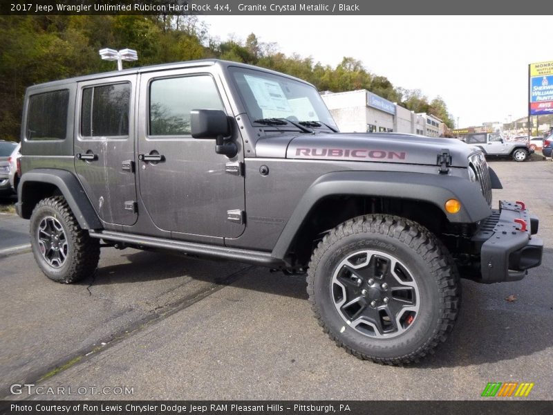Front 3/4 View of 2017 Wrangler Unlimited Rubicon Hard Rock 4x4