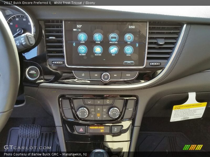 Controls of 2017 Encore Preferred II