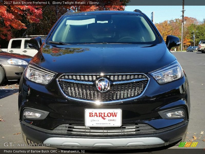 Ebony Twilight Metallic / Ebony 2017 Buick Encore Preferred II
