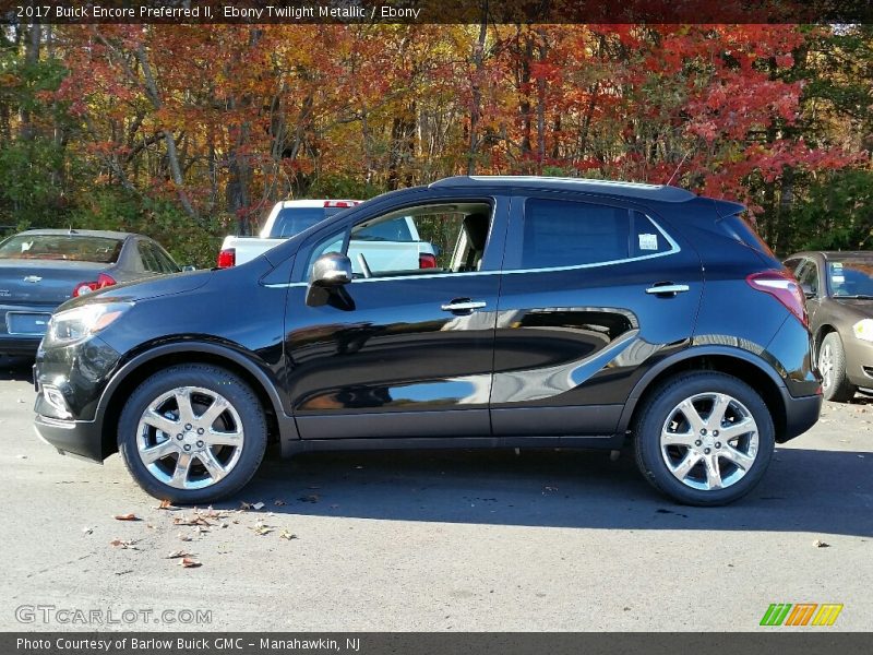  2017 Encore Preferred II Ebony Twilight Metallic
