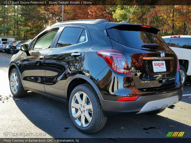 Ebony Twilight Metallic / Ebony 2017 Buick Encore Preferred II