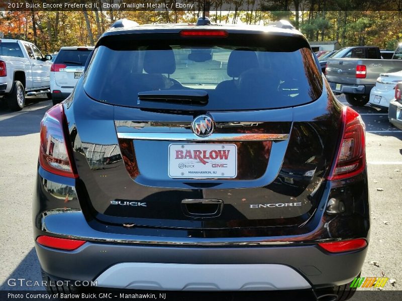 Ebony Twilight Metallic / Ebony 2017 Buick Encore Preferred II