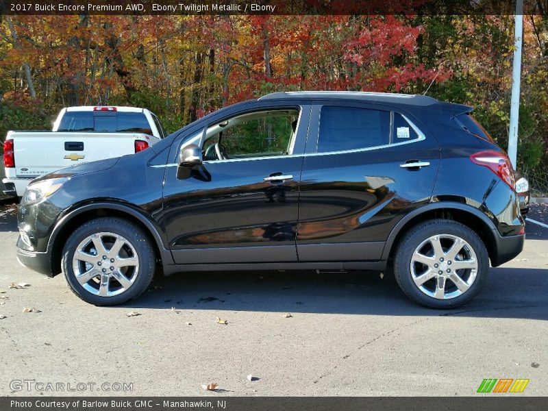Ebony Twilight Metallic / Ebony 2017 Buick Encore Premium AWD