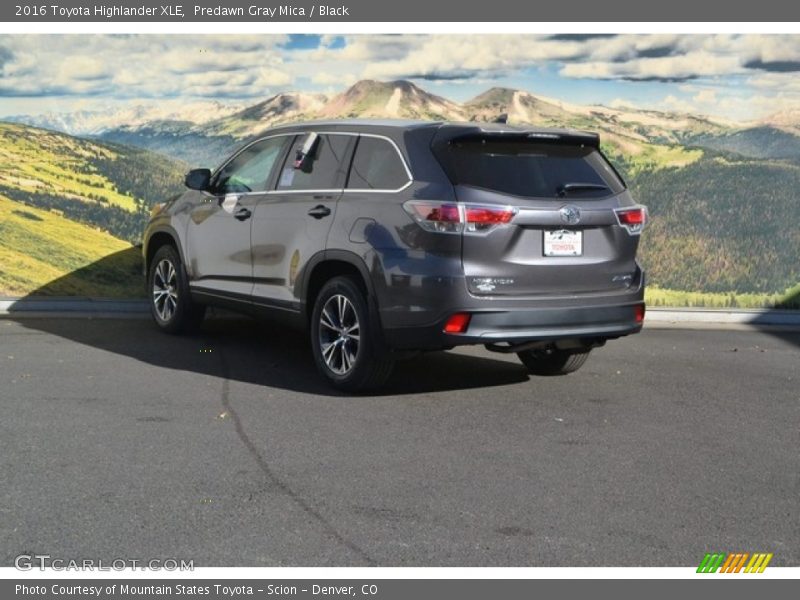 Predawn Gray Mica / Black 2016 Toyota Highlander XLE