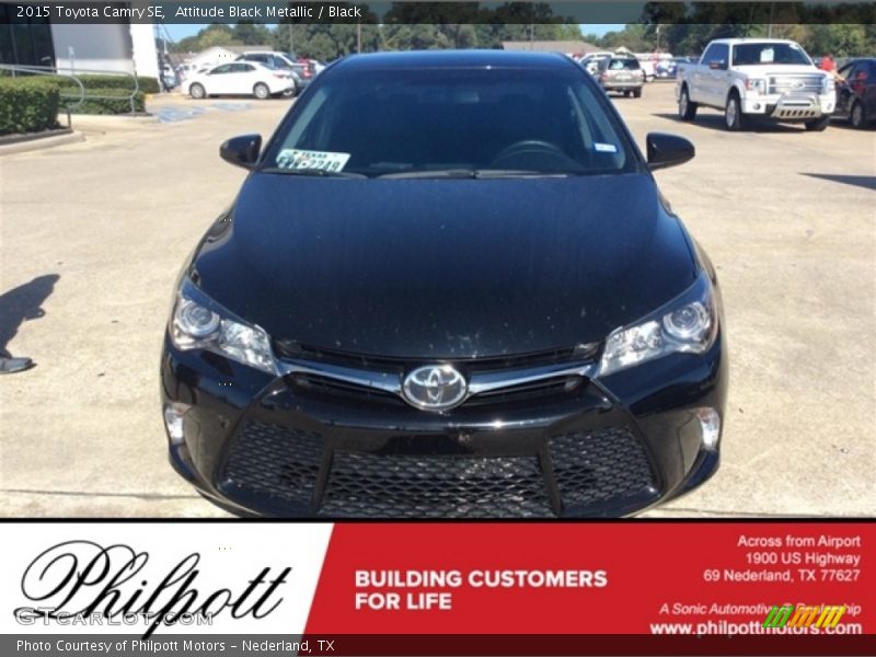 Attitude Black Metallic / Black 2015 Toyota Camry SE