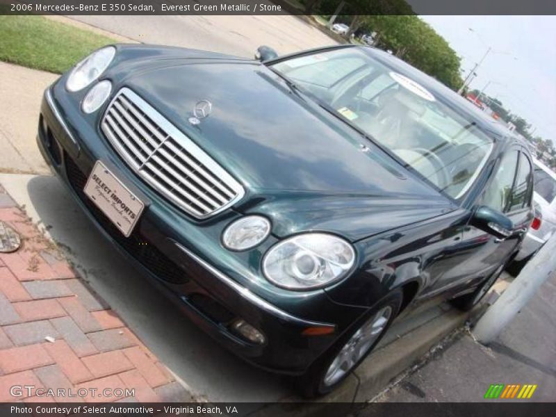 Everest Green Metallic / Stone 2006 Mercedes-Benz E 350 Sedan