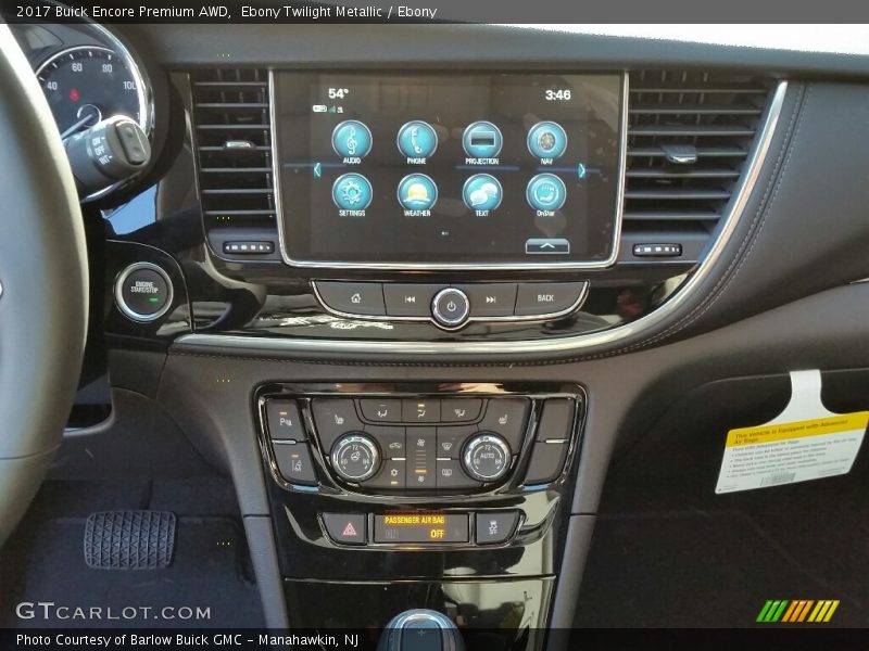 Ebony Twilight Metallic / Ebony 2017 Buick Encore Premium AWD