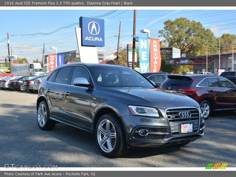 Daytona Gray Pearl / Black 2016 Audi SQ5 Premium Plus 3.0 TFSI quattro
