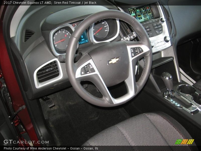 Siren Red Tintcoat / Jet Black 2017 Chevrolet Equinox LT AWD