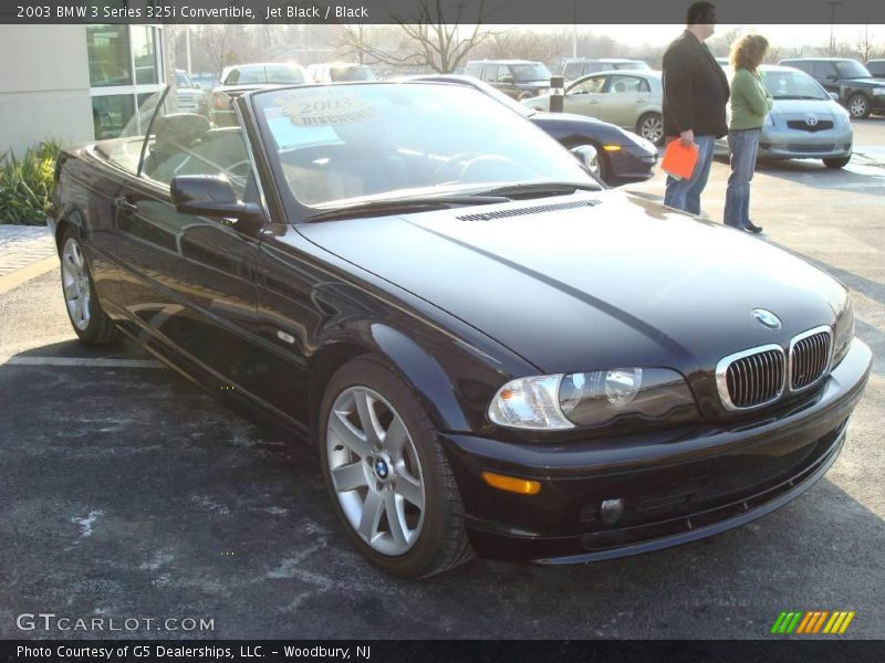 Jet Black / Black 2003 BMW 3 Series 325i Convertible