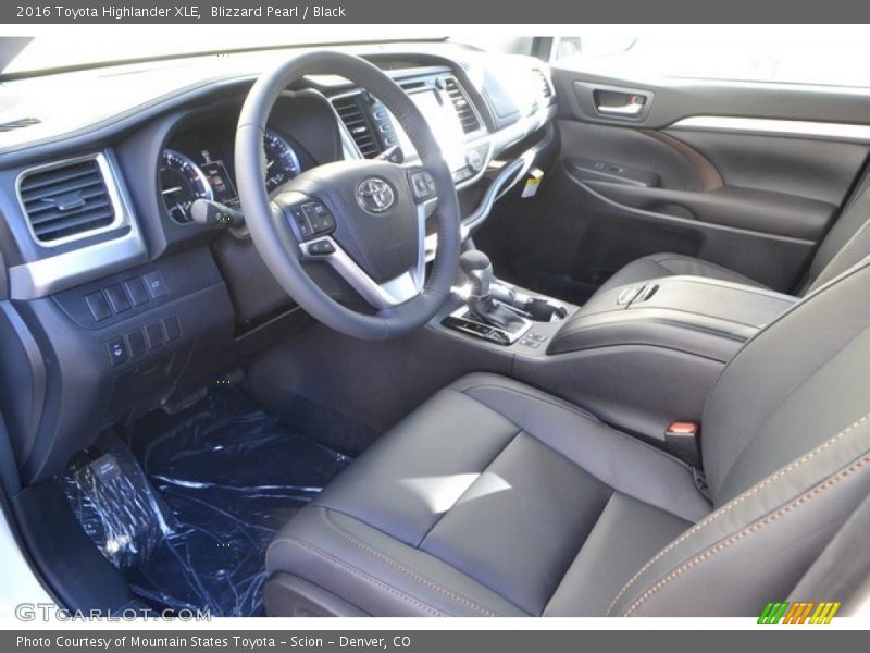 Blizzard Pearl / Black 2016 Toyota Highlander XLE