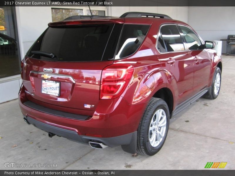 Siren Red Tintcoat / Jet Black 2017 Chevrolet Equinox LT AWD