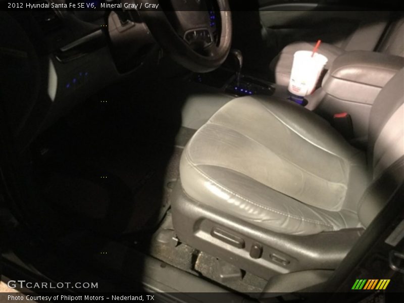 Mineral Gray / Gray 2012 Hyundai Santa Fe SE V6
