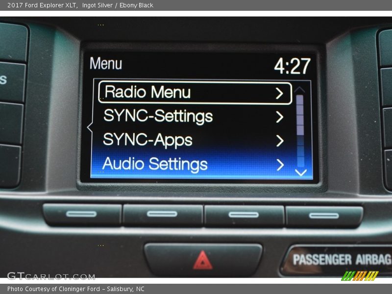 Ingot Silver / Ebony Black 2017 Ford Explorer XLT