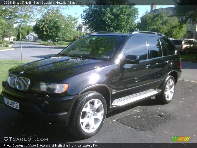 Black Sapphire Metallic / Black 2003 BMW X5 4.4i
