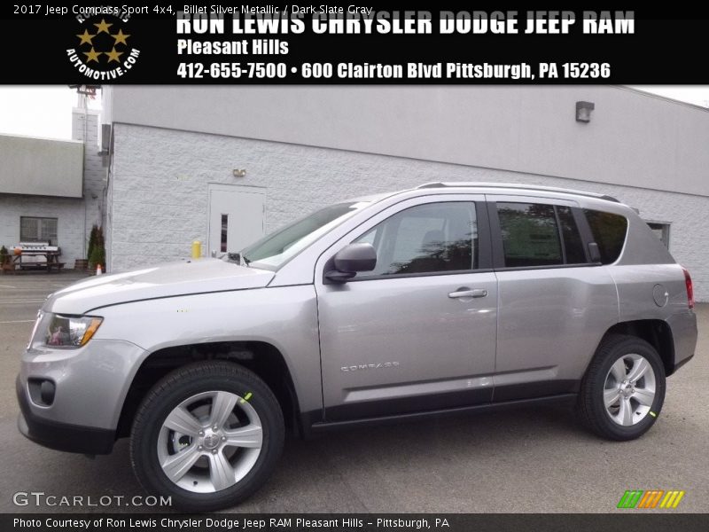 Billet Silver Metallic / Dark Slate Gray 2017 Jeep Compass Sport 4x4