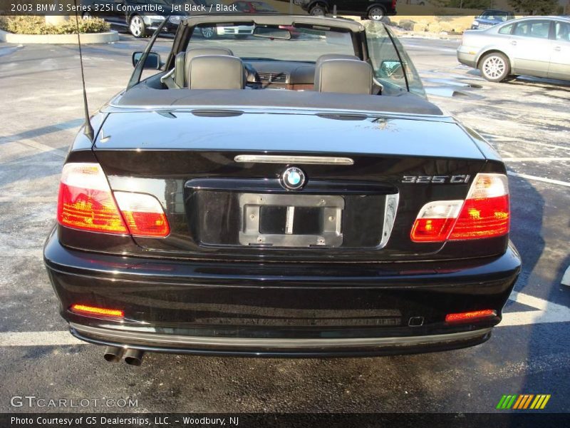 Jet Black / Black 2003 BMW 3 Series 325i Convertible