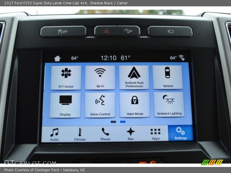 Controls of 2017 F250 Super Duty Lariat Crew Cab 4x4