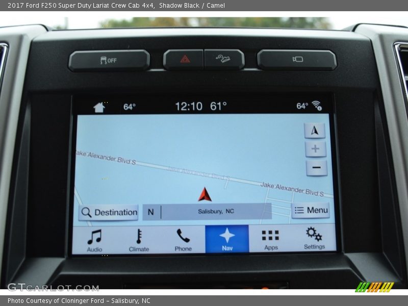 Navigation of 2017 F250 Super Duty Lariat Crew Cab 4x4