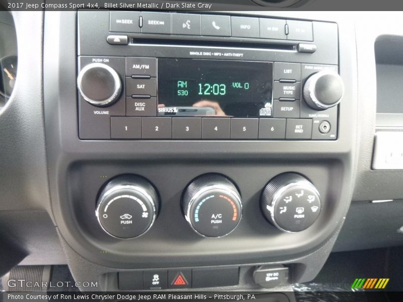 Controls of 2017 Compass Sport 4x4