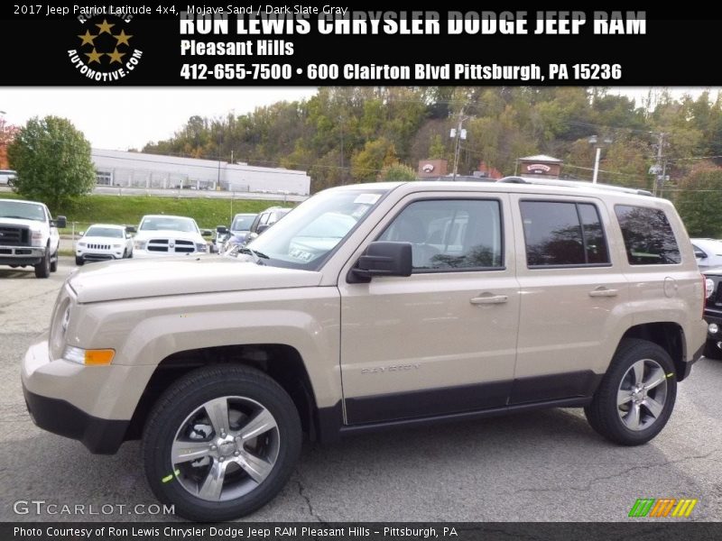 Mojave Sand / Dark Slate Gray 2017 Jeep Patriot Latitude 4x4