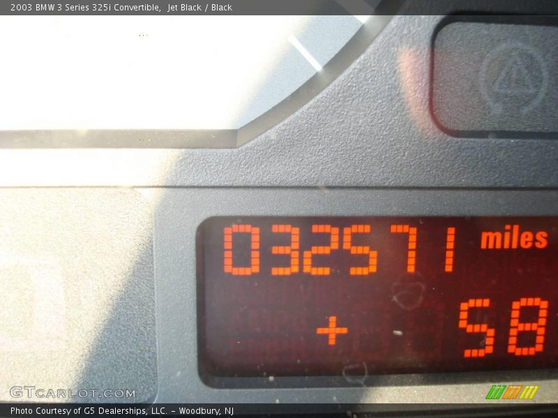 Jet Black / Black 2003 BMW 3 Series 325i Convertible