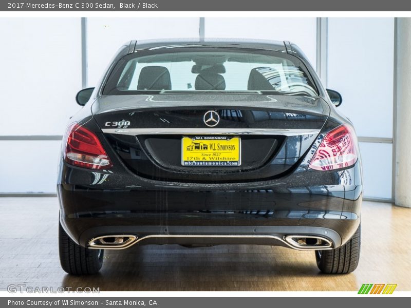 Black / Black 2017 Mercedes-Benz C 300 Sedan