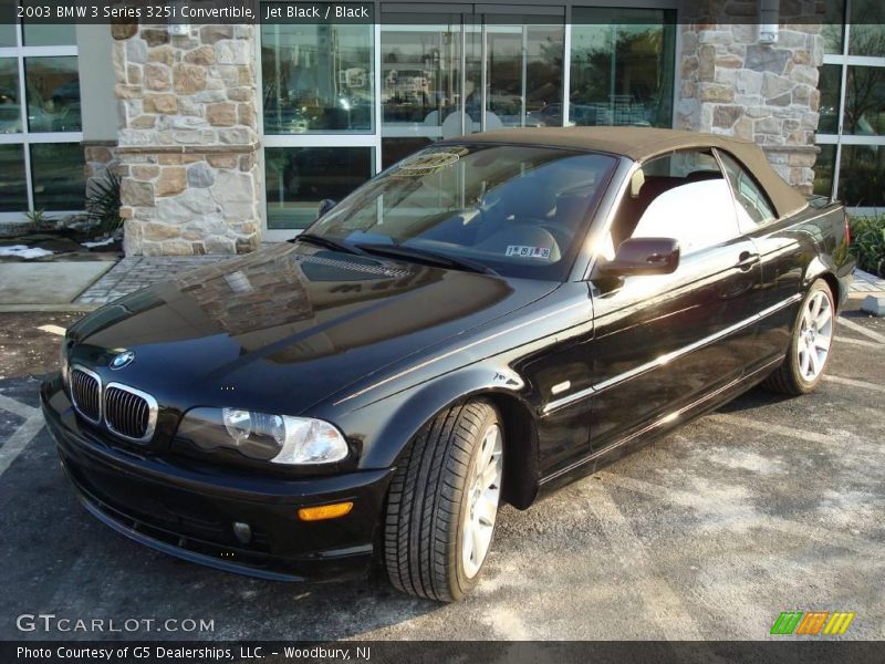 Jet Black / Black 2003 BMW 3 Series 325i Convertible