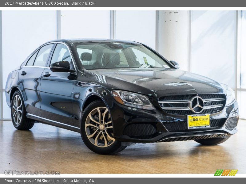 Black / Black 2017 Mercedes-Benz C 300 Sedan