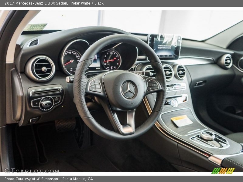 Polar White / Black 2017 Mercedes-Benz C 300 Sedan