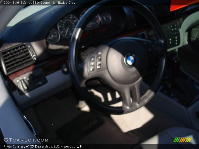 Jet Black / Grey 2004 BMW 3 Series 330i Coupe