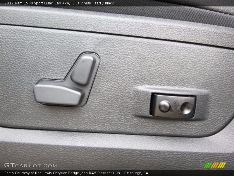 Blue Streak Pearl / Black 2017 Ram 1500 Sport Quad Cab 4x4