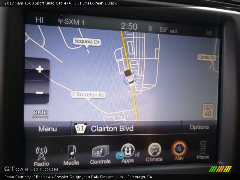 Navigation of 2017 1500 Sport Quad Cab 4x4