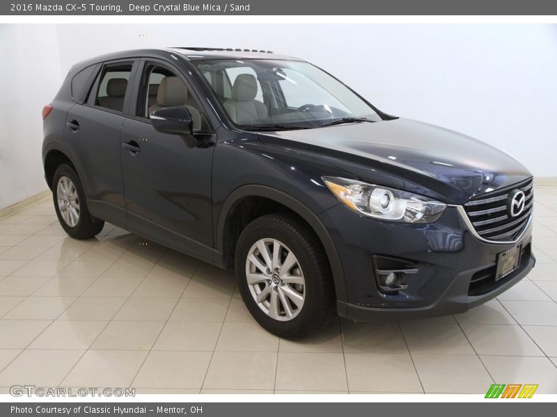 Deep Crystal Blue Mica / Sand 2016 Mazda CX-5 Touring