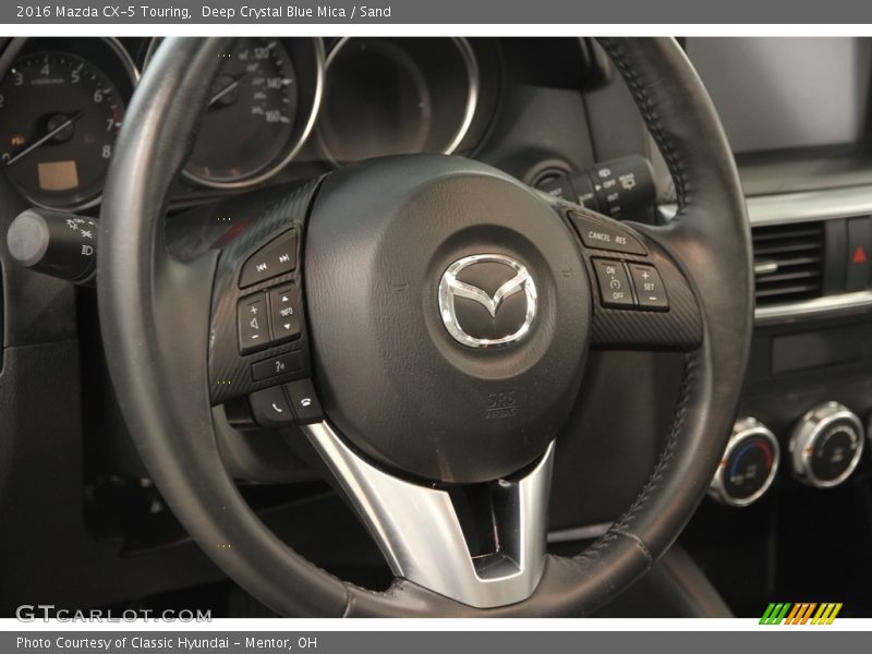 Deep Crystal Blue Mica / Sand 2016 Mazda CX-5 Touring