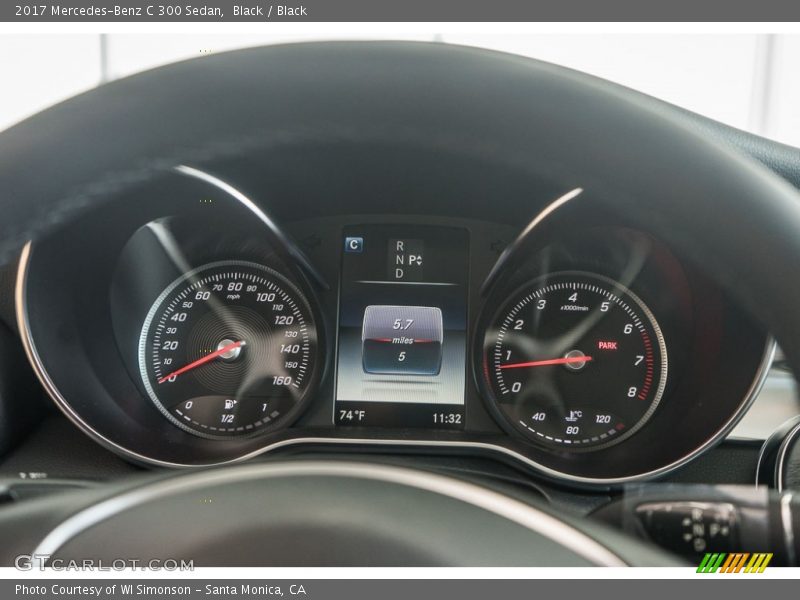 Black / Black 2017 Mercedes-Benz C 300 Sedan
