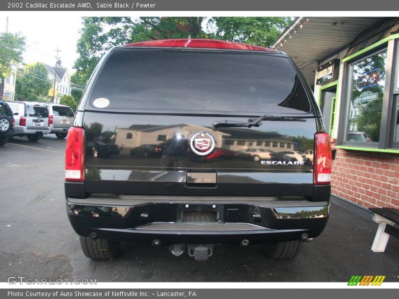 Sable Black / Pewter 2002 Cadillac Escalade AWD