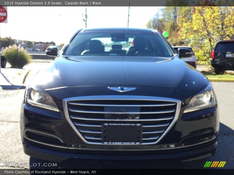 Caspian Black / Black 2015 Hyundai Genesis 3.8 Sedan
