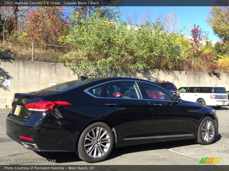 Caspian Black / Black 2015 Hyundai Genesis 3.8 Sedan