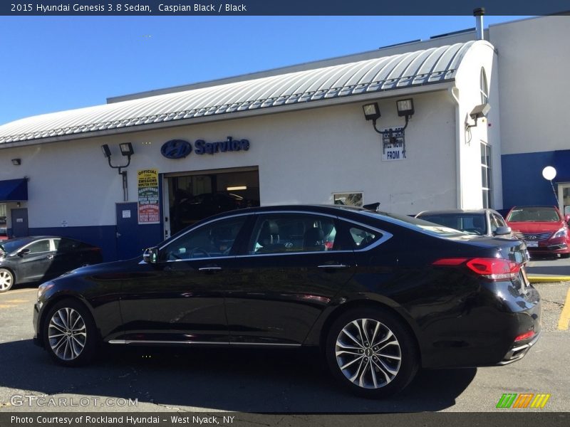Caspian Black / Black 2015 Hyundai Genesis 3.8 Sedan