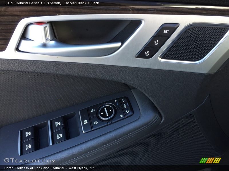 Caspian Black / Black 2015 Hyundai Genesis 3.8 Sedan