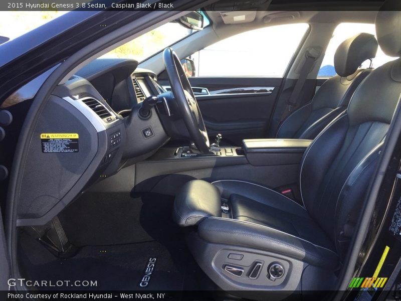 Caspian Black / Black 2015 Hyundai Genesis 3.8 Sedan