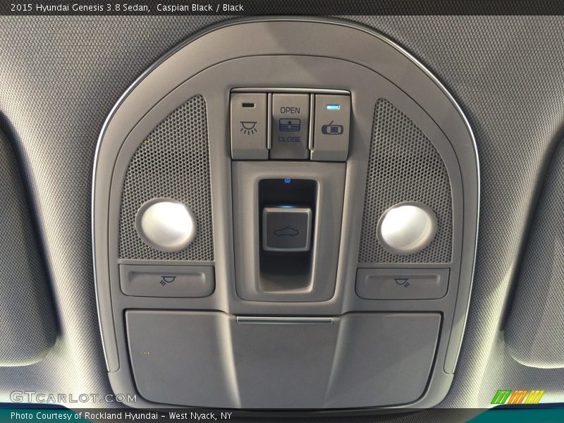 Caspian Black / Black 2015 Hyundai Genesis 3.8 Sedan