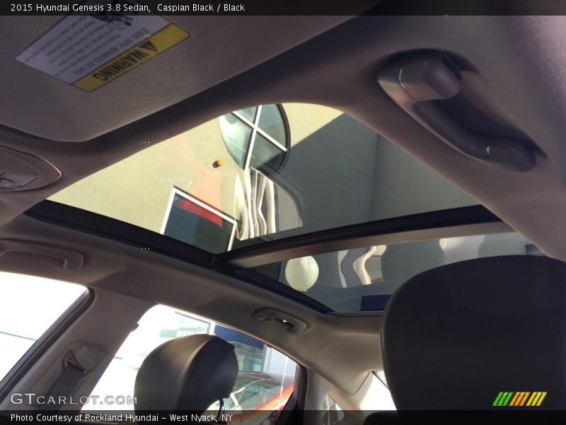 Caspian Black / Black 2015 Hyundai Genesis 3.8 Sedan